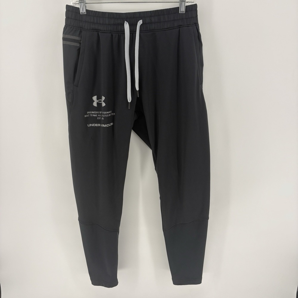 Under Armour Storm Armour Fleece Pants Men Large Black ColdGear Tech Jogger